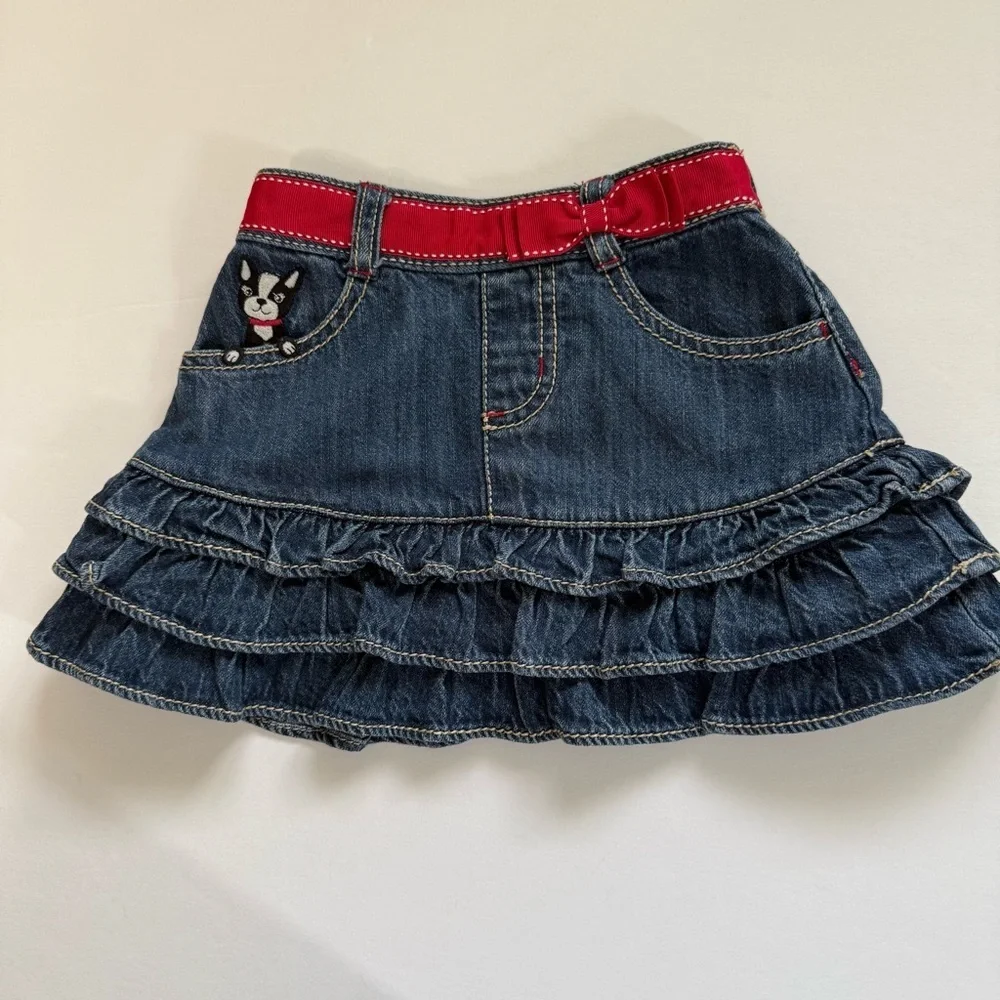 Gymboree puppy tiered‎ Ruffle Skirt from the poppy love line